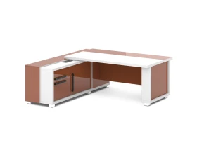 Стол с греденцией (беспроводная зарядка, 2xUSB, розетка) 2035х2016х750 Грейс / Grace images