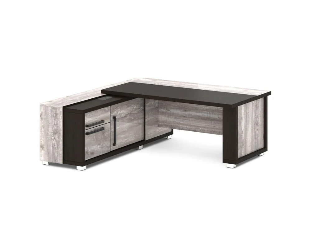 Стол с греденцией (беспроводная зарядка, 2xUSB, розетка) 2035х2016х750 Грейс / Grace