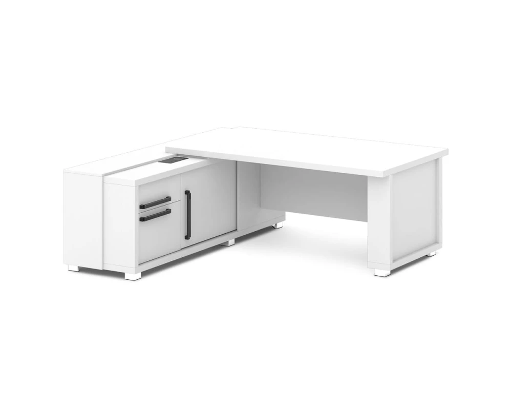 Стол с греденцией (беспроводная зарядка, 2xUSB, розетка) 2035х2016х750 Грейс / Grace