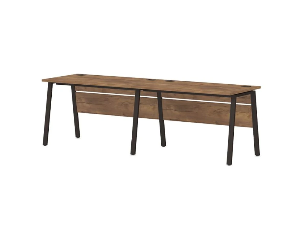 Линейный кластер на 2 рабочих места 2400х700х750 Лавана Стил / Lavana Steel