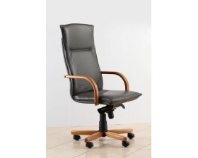 Кресло БЕРЛИН П, кожа, дерево images