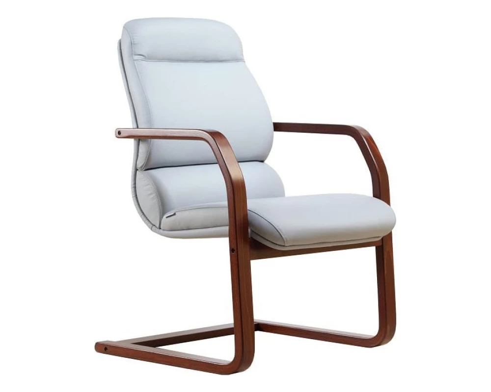 Кресло КОМФОРТ В, кожа, дерево