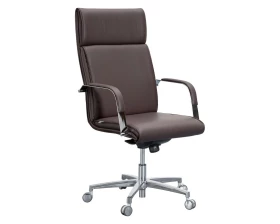 Кресло ЛОНДОН П, кожа, хром images