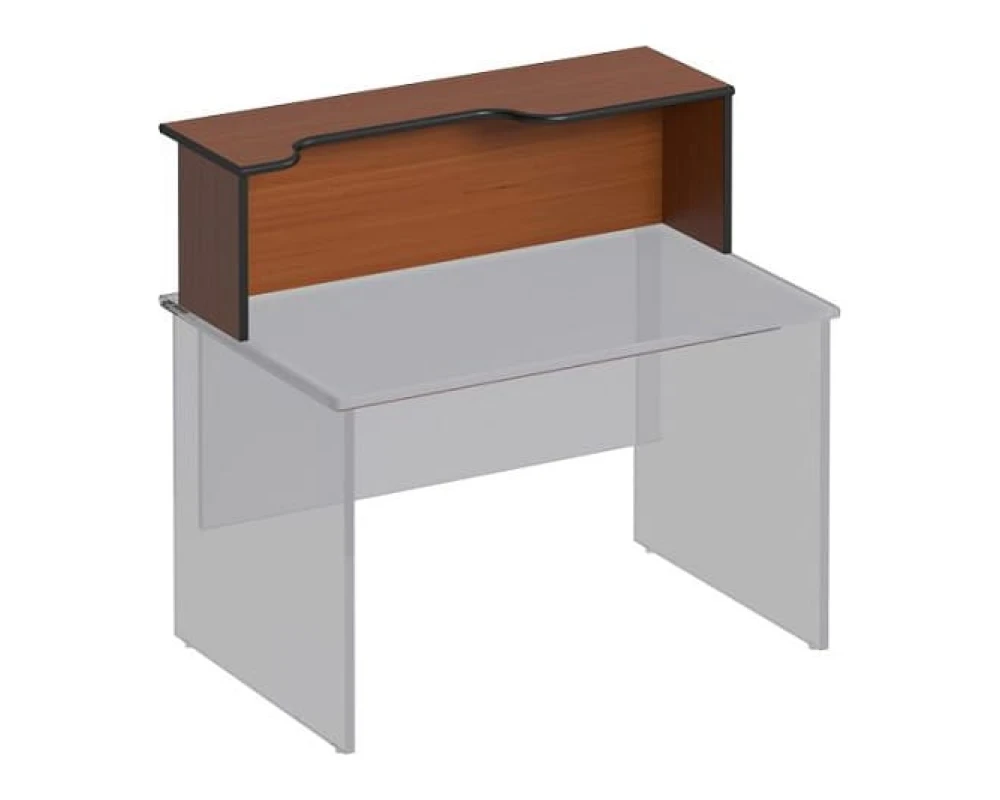 Надстройка к столу с вырезом левая 160x38x37 Дин-Р