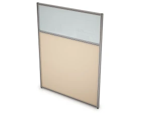 Перегородка напольная комби ЛДСП+Стекло 1400x1300x29 АРГО images