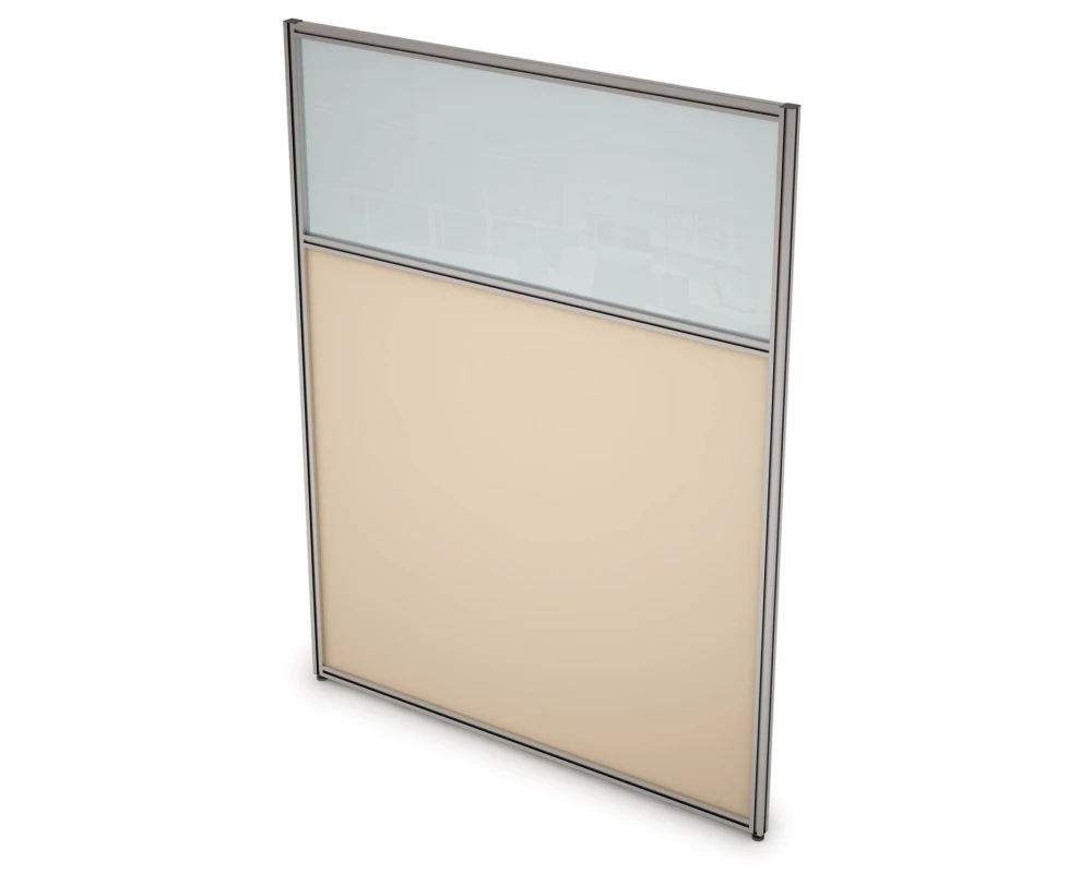 Перегородка напольная комби ЛДСП+Стекло 1400x1600x29 АРГО