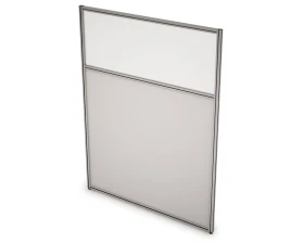 Перегородка напольная комби ЛДСП+Стекло 1400x1600x29 АРГО images