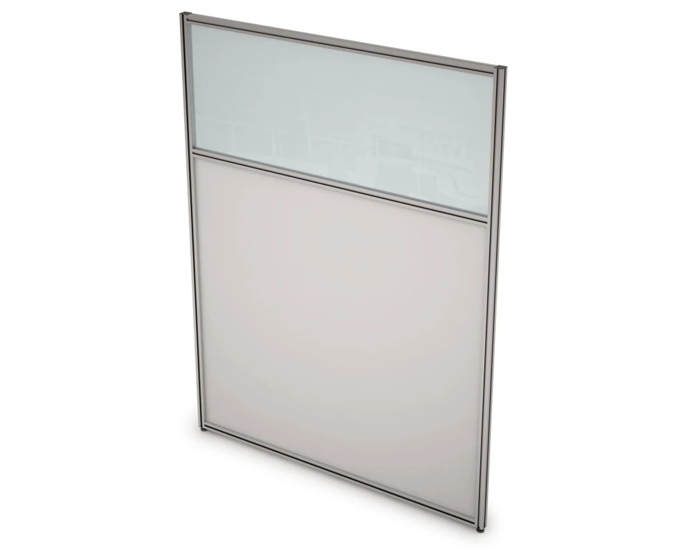 Перегородка напольная комби ЛДСП+Стекло 1600x1300x29 АРГО