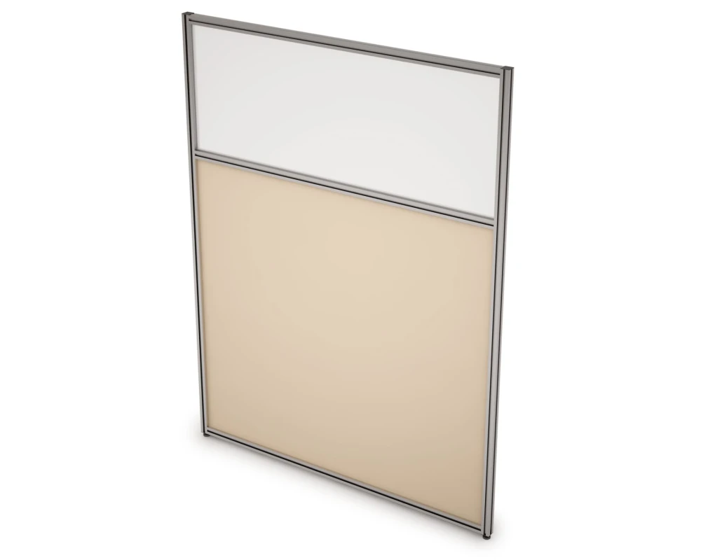 Перегородка напольная комби ЛДСП+Стекло 1600x1600x29 АРГО