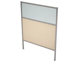 Перегородка напольная комби ЛДСП+Стекло+Просвет 900x1300x29 АРГО images