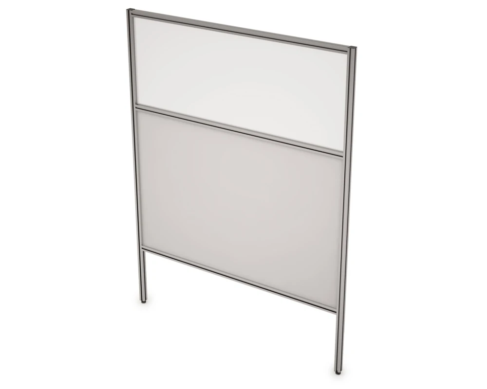 Перегородка напольная комби ЛДСП+Стекло+Просвет 900x1300x29 АРГО