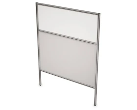 Перегородка напольная комби ЛДСП+Стекло+Просвет 900x1300x29 АРГО images