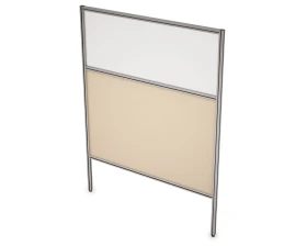 Перегородка напольная комби ЛДСП+Стекло+Просвет 900x1300x29 АРГО images