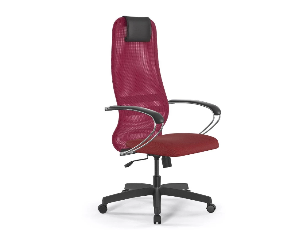 Кресло SU-B-8/подл.131/осн.001 Сетка/Ткань, Красный