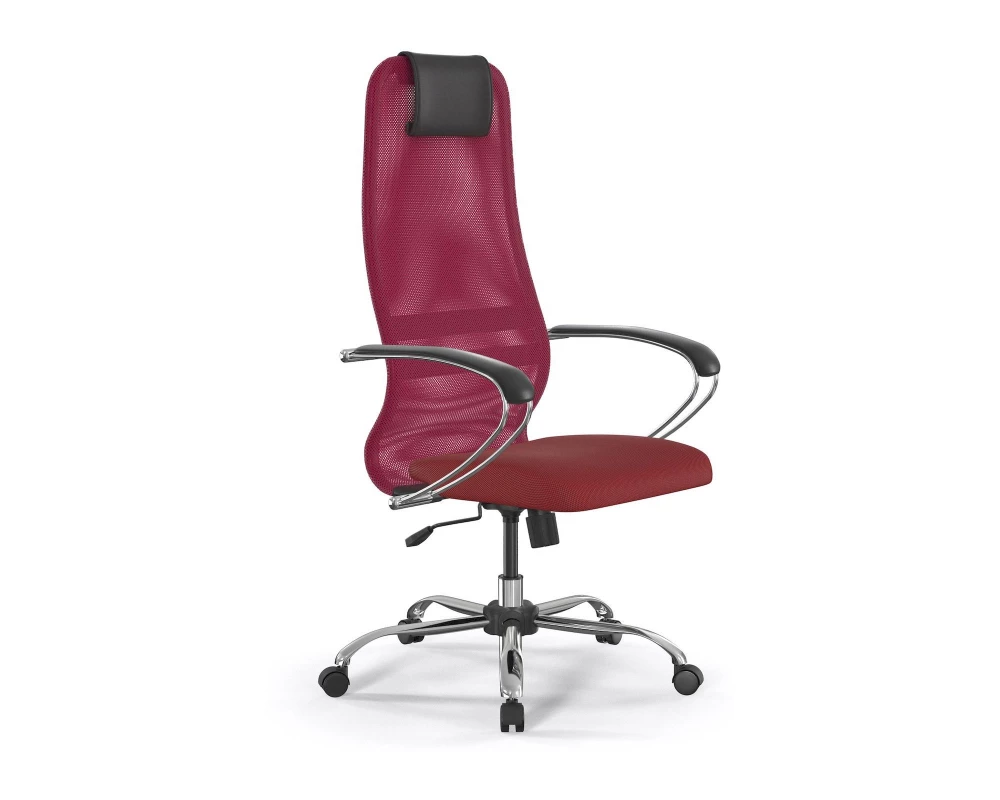 Кресло SU-B-8/подл.131/осн.003 Сетка/Ткань, Красный