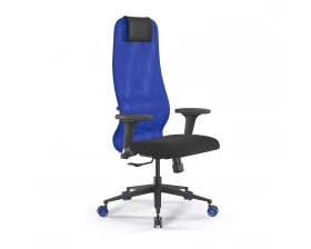 Кресло SynchroSit 8 B1-9D M25.B11.G19.W27 Сетка/Ткань, Синий/Черный images