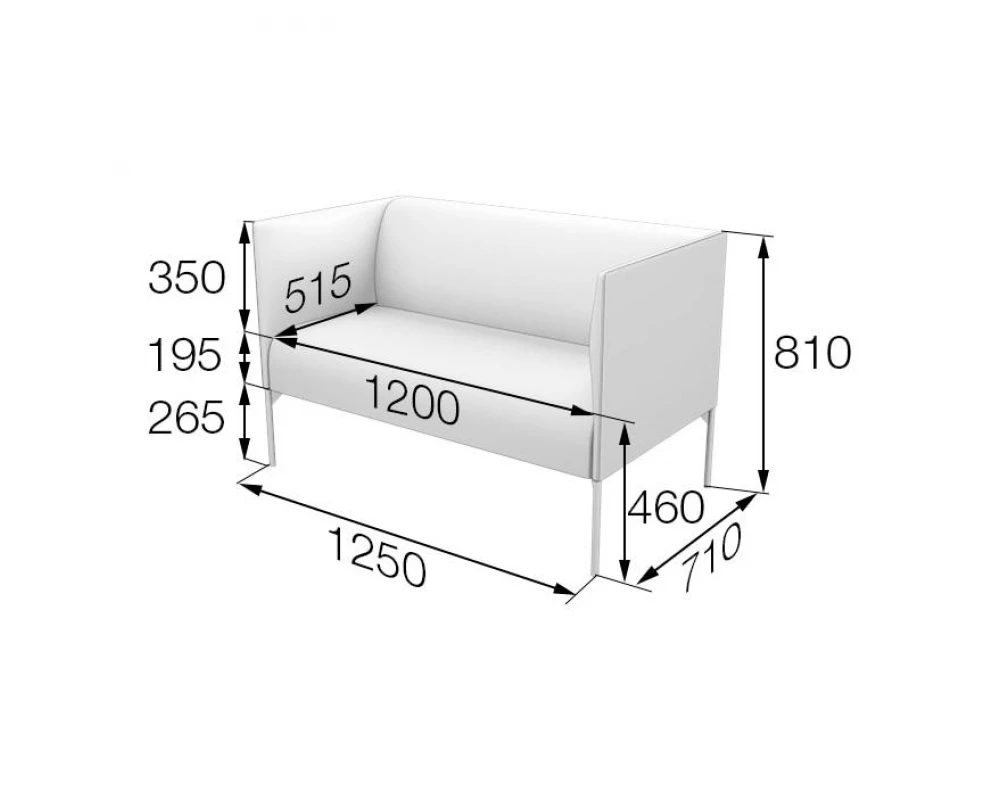 Диван 2-местный Brd2-2 Бридж MVK