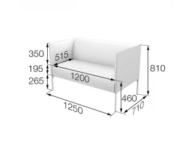 Диван 2-местный Brd2-2 Бридж MVK images