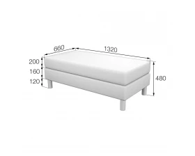 Банкетка 2-местная Dm-P2 Домино MVK images