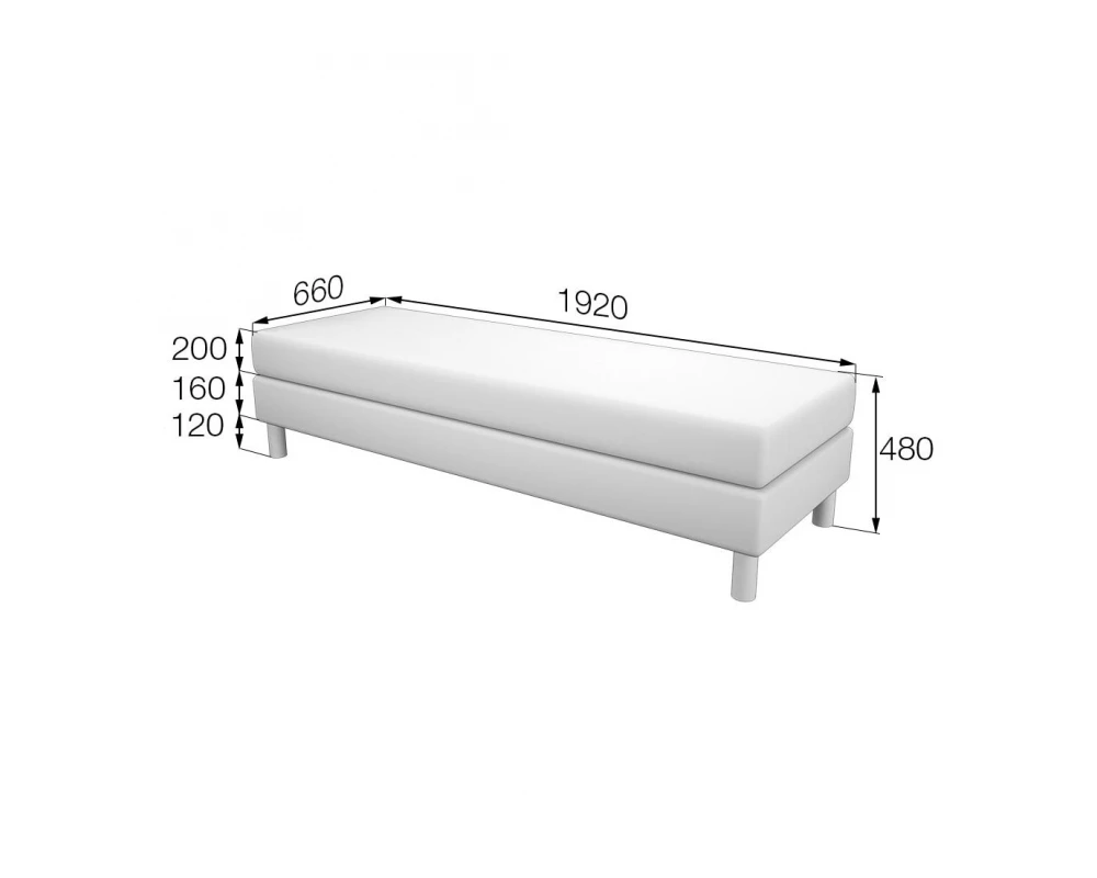 Банкетка 3-местная Dm-P3 Домино MVK
