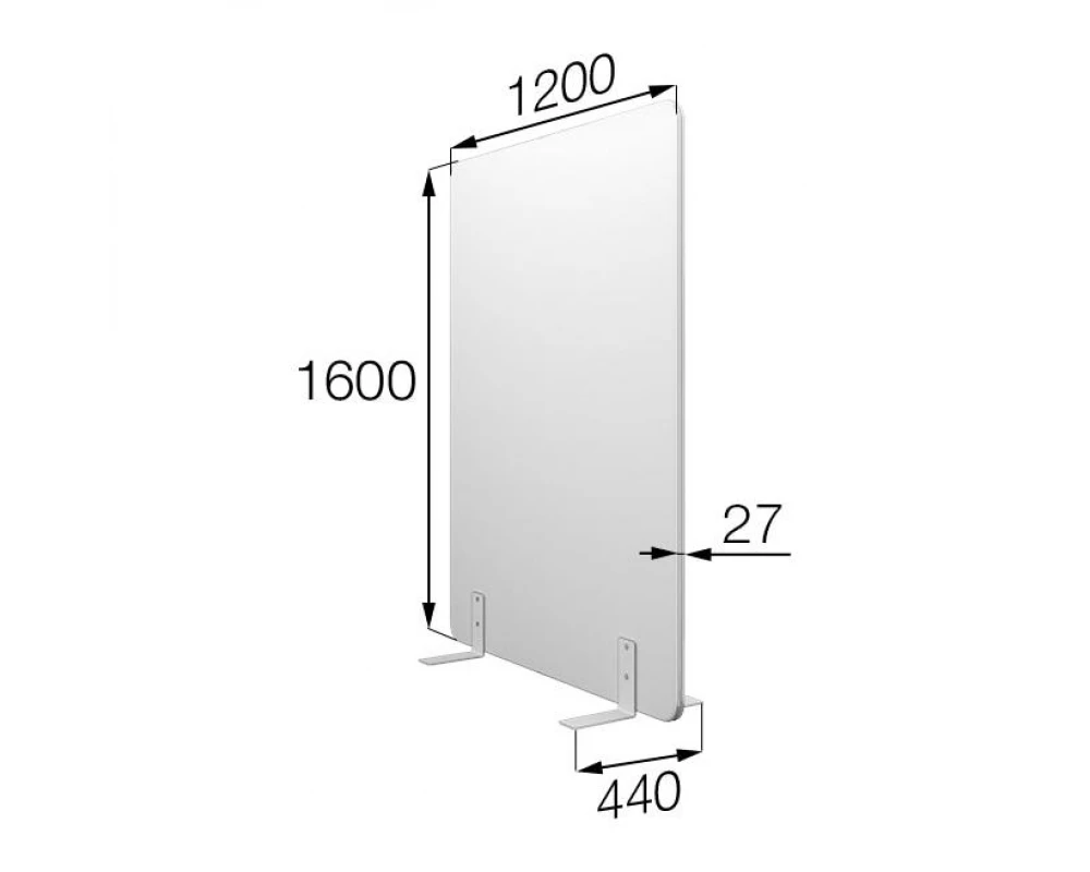 Мобильная прегородка FX-120/160 Фикс MVK