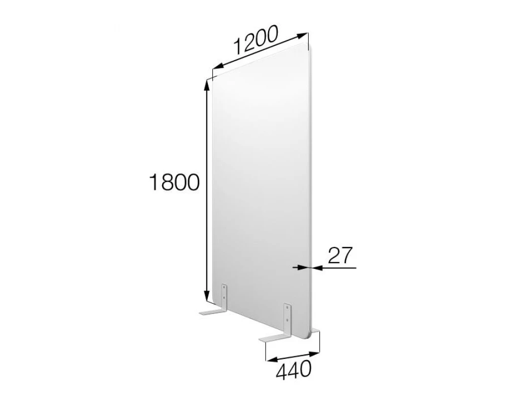 Мобильная прегородка FX-120/180 Фикс MVK