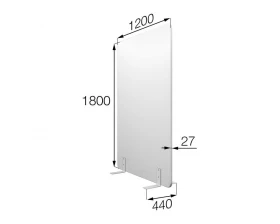 Мобильная прегородка FX-120/180 Фикс MVK images