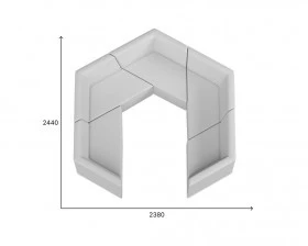 Комплект мягкой мебели Оригами MVK images