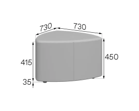 Пуф треугольный U-p3 Юнит MVK images