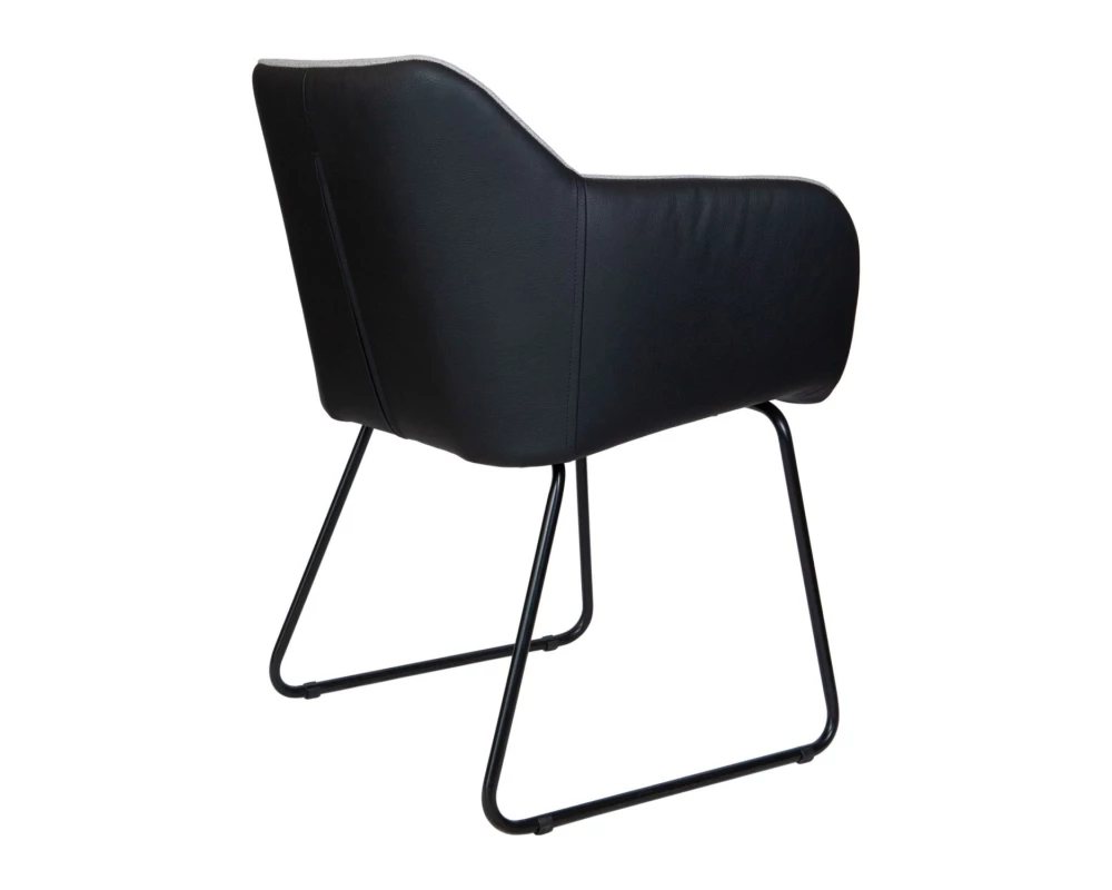 Кресло Norden Bravo Экокожа/Ткань, Серый/Черный