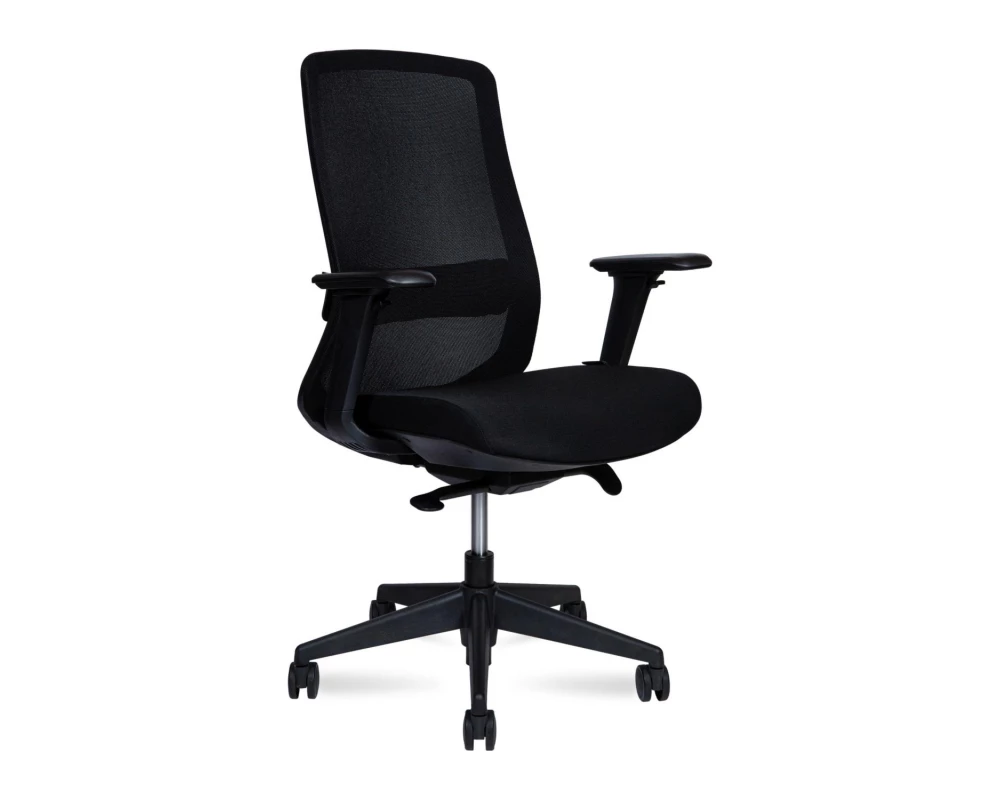 Кресло Norden Como LB black Сетка/ Ткань, Черный