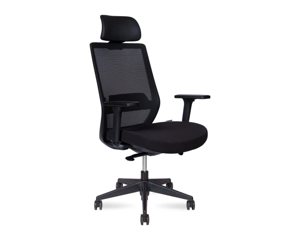 Кресло Norden Mono black Сетка/ Ткань, Черный