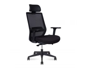 Кресло Norden Mono black Сетка/ Ткань, Черный images