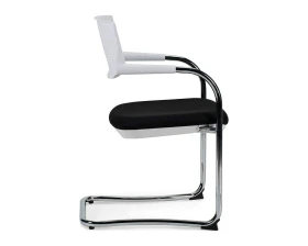 Кресло Norden Самба white CF Пластик/Ткань, Черный/Белый images