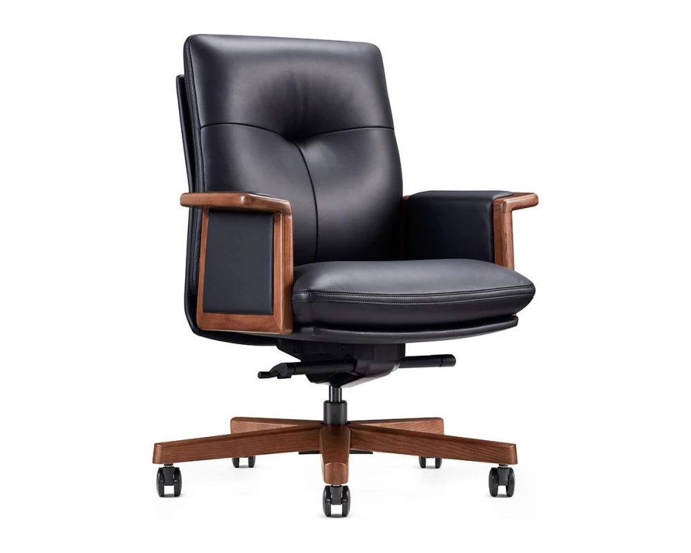 Кресло Norden Vivaldi LB Натуральная кожа, Черный