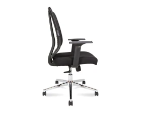 Кресло Norden Тема Хром / Tema Сhrome 2D LB Сетка/Ткань, Черный images