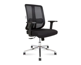 Кресло Norden Тема Хром / Tema Сhrome 2D LB Сетка/Ткань, Черный images