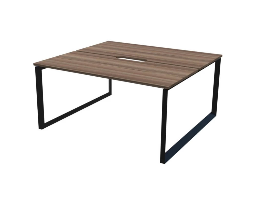 Бенч двойной на 2 рабочих места на металлокаркасе НТМП.О.Б2-200 Аргентум