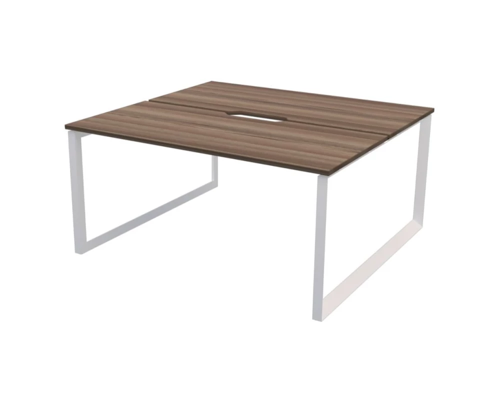 Бенч двойной на 2 рабочих места на металлокаркасе НТМП.О.Б2-200 Аргентум