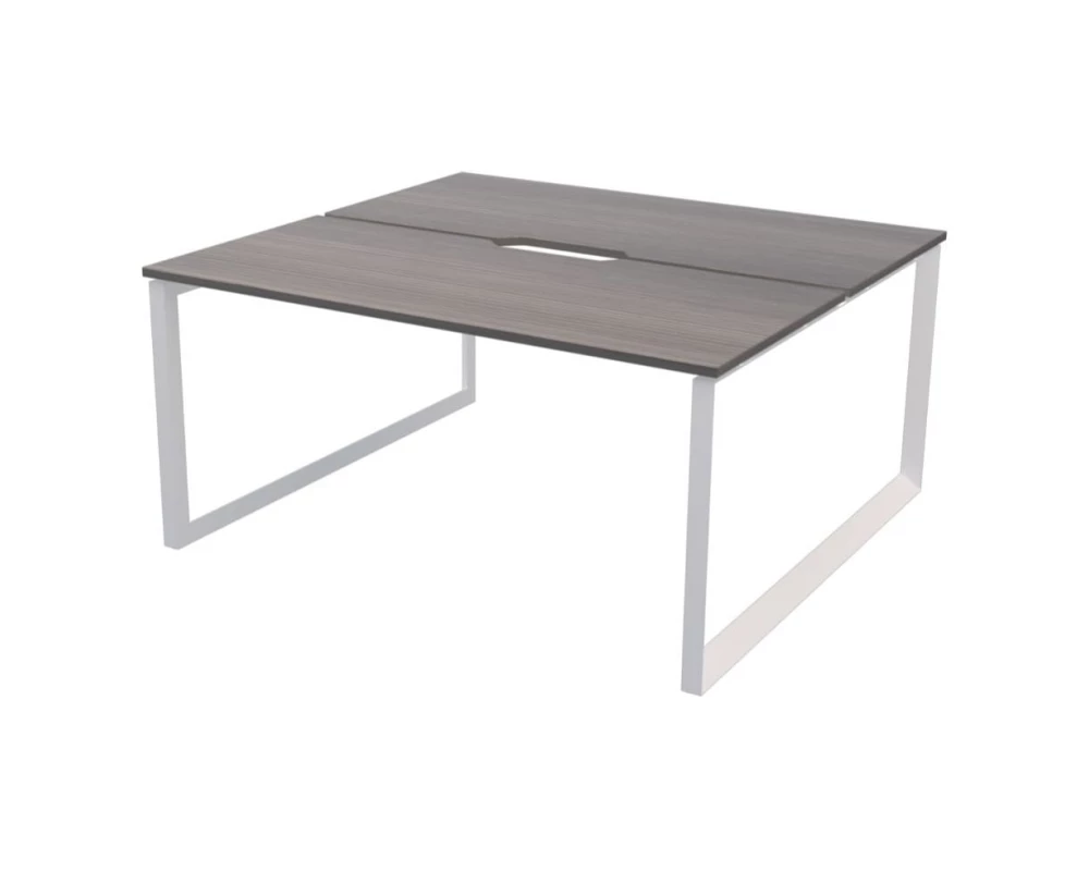 Бенч двойной на 2 рабочих места на металлокаркасе НТМП.О.Б2-200 Аргентум