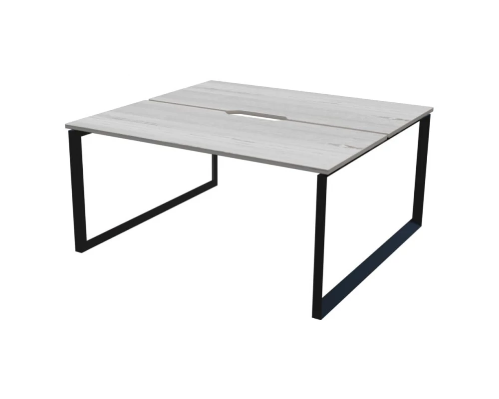 Бенч двойной на 2 рабочих места на металлокаркасе НТМП.О.Б2-200 Аргентум