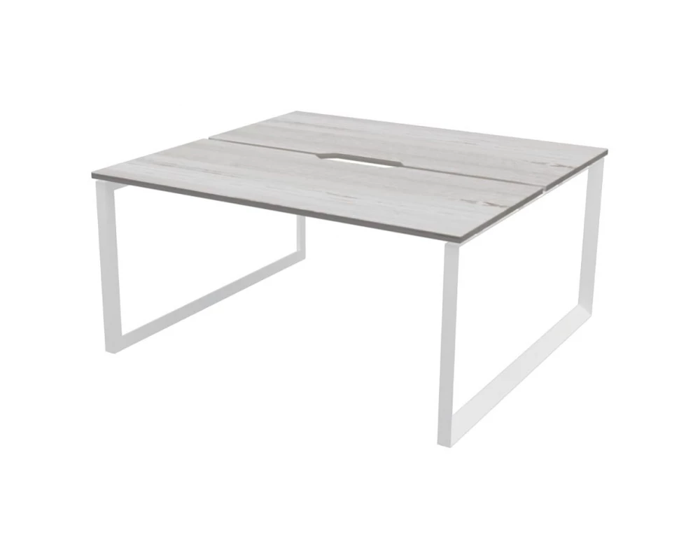 Бенч двойной на 2 рабочих места на металлокаркасе НТМП.О.Б2-200 Аргентум