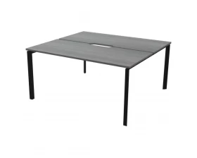 Бенч двойной на 2 рабочих места на металлокаркасе НТМП.П.Б2-180 Аргентум images