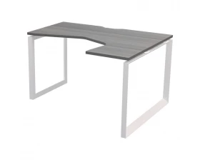 Стол эргономичный правый на металлокаркасе НТМП.О-060.ПР Аргентум images