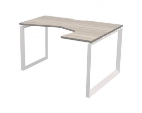 Стол эргономичный правый на металлокаркасе НТМП.О-060.ПР Аргентум images