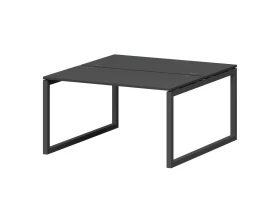 Бенч двойной на металлокаркасе СМС2-О-14К.149.Пр50 1400x1496x750 Смарт (pt) images