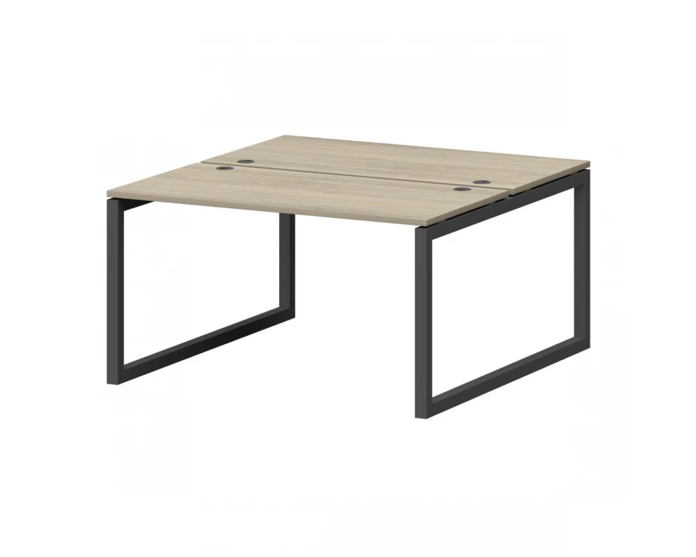 Бенч двойной на металлокаркасе СМС2-О-14К.149.Пр50 1400x1496x750 Смарт (pt)