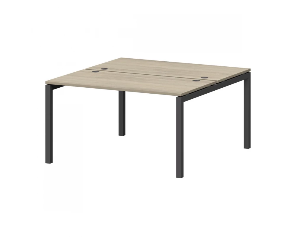 Бенч двойной на металлокаркасе СМС2-П-10К.149.Пр50 1000x1496x750 Смарт (pt)