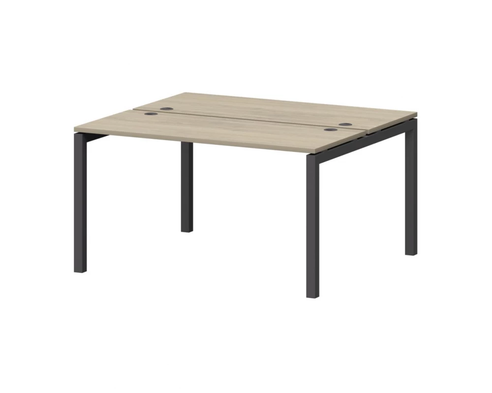 Бенч двойной на металлокаркасе СМС2-П-12К.120.Пр50 1200x1236x750 Смарт (pt)