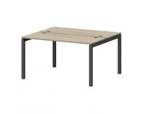 Бенч двойной на металлокаркасе СМС2-П-12К.120.Пр50 1200x1236x750 Смарт (pt) images